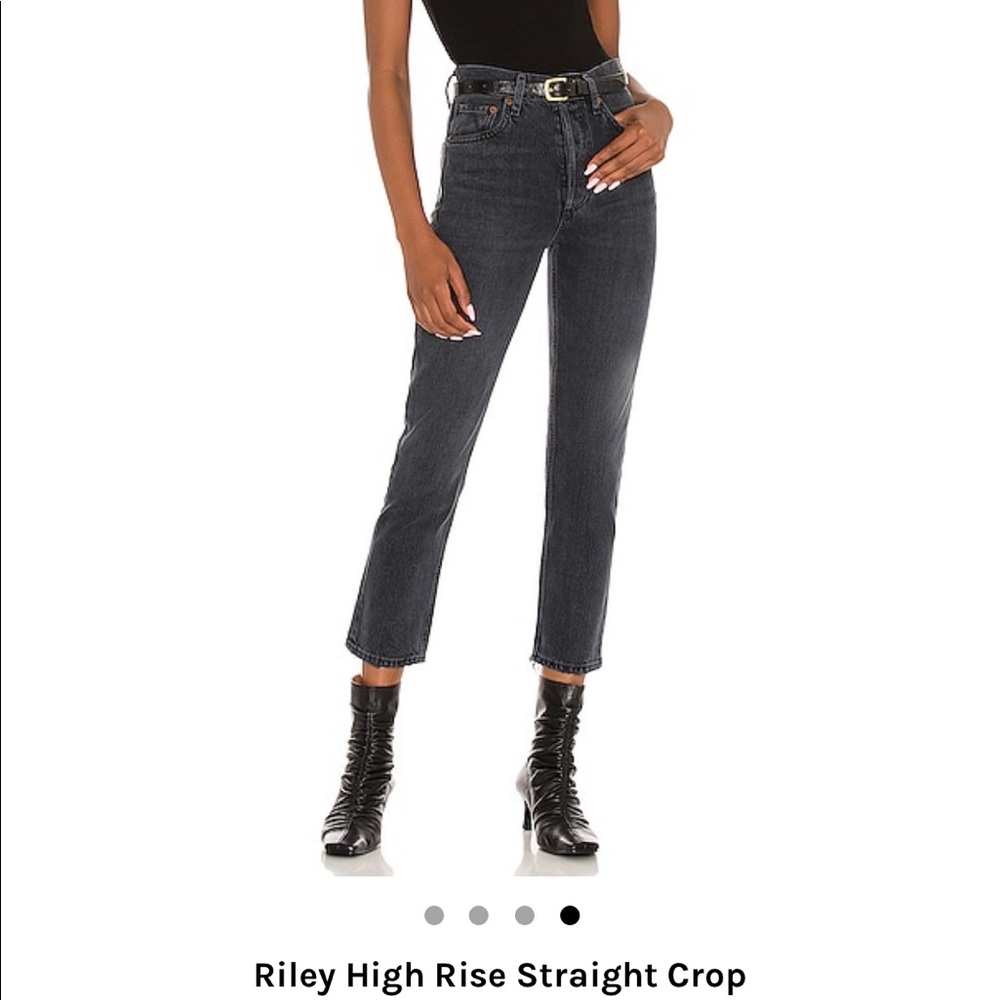 AGOLDE - Riley High Rise Straight Crop